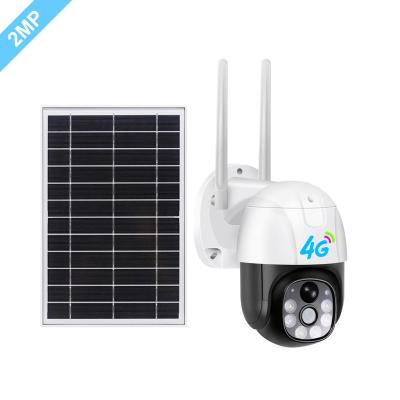 China Human Motion Tracking 4G CCTV Solar Power IP PTZ Camera OEM H.265 Cloud 360 Degree IP66 1080P Outdoor Waterproof Solar Battery Operated Camera for sale