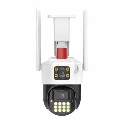 China Human Motion Tracking Security 1080P Security Remote View CCTV Outdoor IP66 Siren Alarm Bullet PTZ Lens Dual Linkage Camera for sale