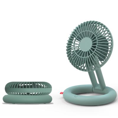 China Fodable Personal Use Chargeable Battery Mini USB Air Conditioner Table Foldable Desktop Fan for sale