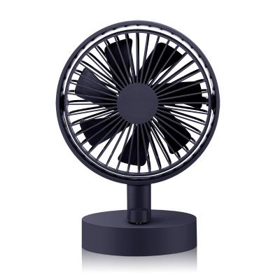 China Dual Direction Oscillating Charger Table Mini Fan Rechargeable Desktop Air Conditioner Wireless Fan for sale