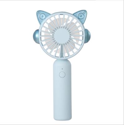 China Hotel Cartoon Student Mini Fan Portable Handheld Charging Fan Small for sale