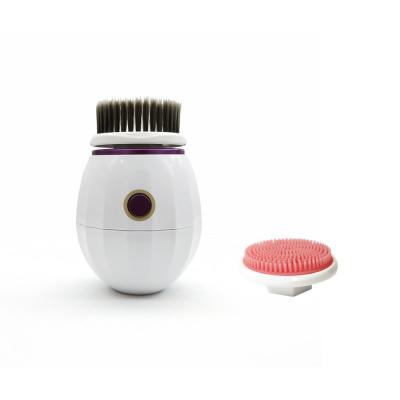 China Mini Eco Sonic Silicone Bristle Portable DEEP CLEANSING Electric Facial Brush for sale