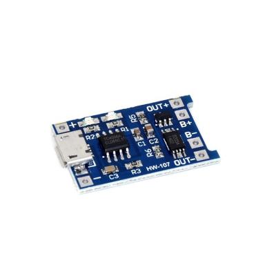 China - Micro Jeking USB 5V 1A 18650 Lithium Battery Charging Board Charger Module with Dual Protection TP4056 Functions for sale