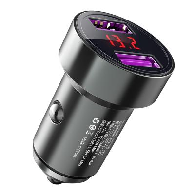 China Quick Charge Licheers QC3.0 Car Charger 36W Dual Usb Fast Car Charger Quickly Charge Most Cars For 12 Months All Metal CE FCC ROHS QC4.0 PD3.0 for sale