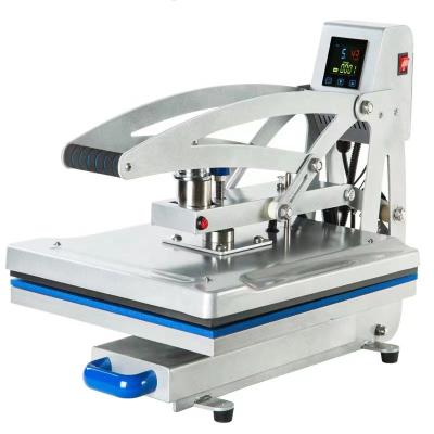 China Morden 2022 Magnetic Semi-auto Heat Press Machine Clothes Printing Sublimation T-shirt Printing Machine for sale