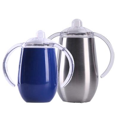 China Sustainable Sport 9oz Double Wall Stainless Steel Vacuum Coffee Mug Sport Kids Sippy Cup Tumbler for sale