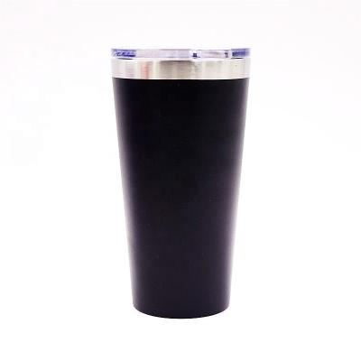 China Travel Sustainable 16oz Vacuum Insulated Stainless Steel Tumbler Wholesale With Lid And Straw for sale