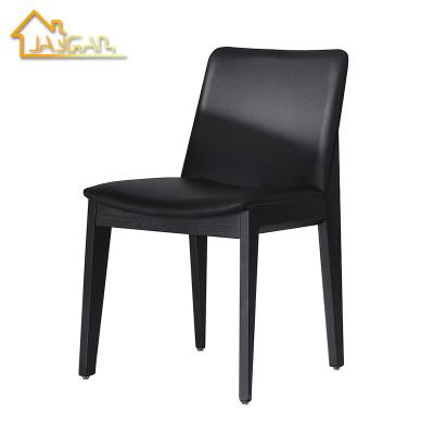 China Hot Selling Black Contemporary Dining Chairs High Back Wooden Chair Factory Made Restaurants And Cafes for sale