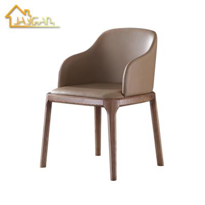 China Customized Modern Color Apartments Living Room Dining Chair Brown Faux Leather Dining Chairs With Promotion Price for sale