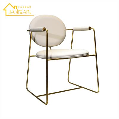 China Factory Supply Gemma Stainless Steel Cooling Restaurant Chairs Velvet Fabric Dining Chairs With Gold Legs for sale