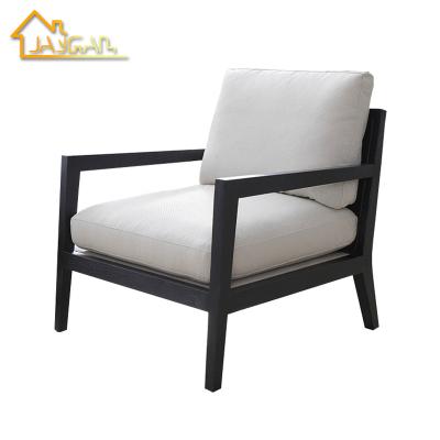 China The color can be chose the simple design home and home chairs casual chairs of the living room armchair wooden frame for sale