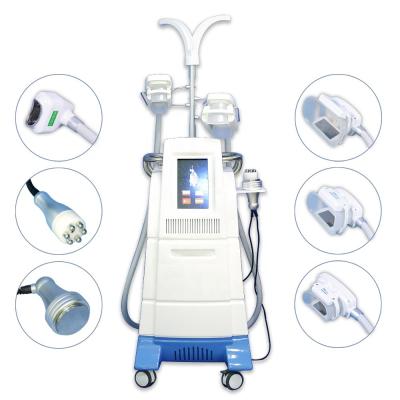 China 6 Handles 40khz Ultrasonic Cavitation RF Cryolipolysis Slimming Machine for sale