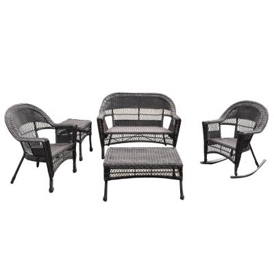 Китай Garden Set Chic Style 5 PCS Rattan Patio Furniture Set Indoor And Outdoor Garden Lawn Sofa For Sale продается