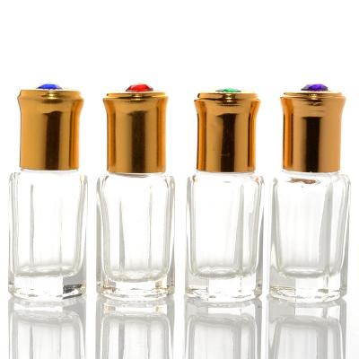 China 3ml 6ml 12ml Eight-place Essence Oil Bottle / Fragrance Roll-on Glass Eco-friendly Bottle for sale