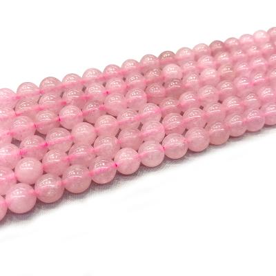 China Natural Round Rose Quartz Crystal Stone Beads Polishing Loose Spacer Bead 4/6/8/10/12/14mm For Jewelry Making DIY Bracelet Necklace Gifts for sale