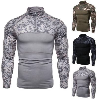 China Breathable Male Sport Clothing Camouflage Long Sleeve Fitness Workout Clothing Men Gym for sale