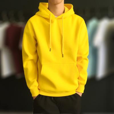 China Autumn and winter viable add cashmere hoodie men's hoodie trend to add thick hoodie men's coat sports pullover Korean solid color for sale