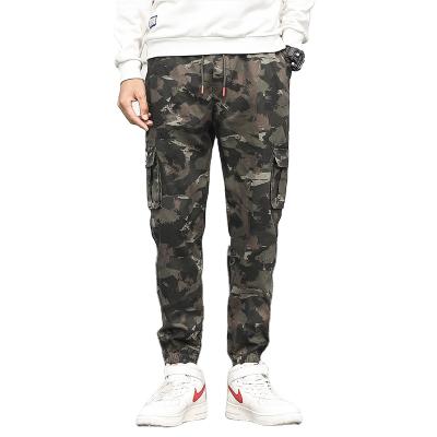 China High Quality Viable Cotton Sweatpants Mens Casual Cargo Jogger Pants With Pockets for sale