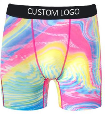 China Breathable Underwear Supplier Custom Boxer Shorts Sublimation Printing Polyester Spandex Underwear for sale