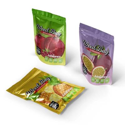 China Eco Friendly Food Grade Snack Moisture Proof Storage Packaging Sealed Plastic 3 Sides Foil Food Dry Bag for sale