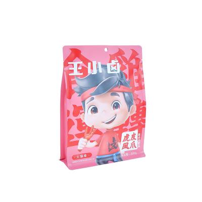 China Price 8 Moisture Proof Suitable Sides Sealed Food Pet Zipper Laminated Plastic Coffee Snack Bag Package for sale