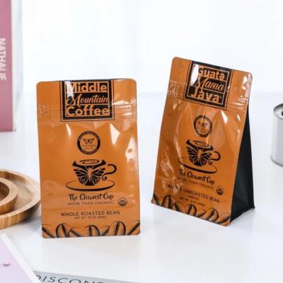 China Hot Sale Moisture Proof Engraving Printing Side Gusset Coffee Packing Bag 1kg With Valve Roasted Coffee Bean Bag With Zipper for sale