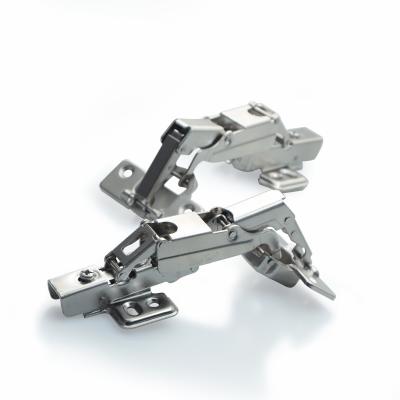 China Full Industrial Concealed Overlay Cabinet Door Hinges. High Quality 165 Degree Furniture Hinge Iron Connecting 180 Degree Cabinet Hinges for sale