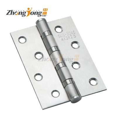 China 4*3*2.5mm Modern 4 Inch 201 Quality Stainless Steel Ball Bearing Butt Hinge For Door for sale