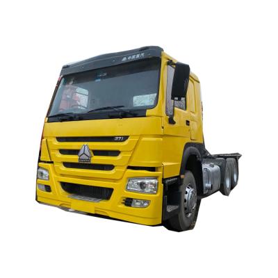 China 371HP Tractor HOWO EURO II Tractor Second Hand Truck Used 6x4 50 Ton Tractor 6870X2550X3250 for sale