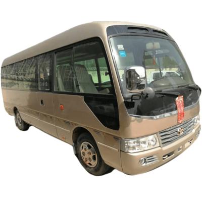 China Yo Bellies Used Coaster Buses Brand 30 Seats Gasoline Luxury Good Condition With Air Condition Low KM Made In China 7005*2040*2631mm for sale