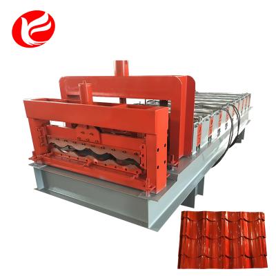 China Make Tile Roof Metal Sheet Stand Seam Cold Glazed Tile Roll Forming Machine for sale