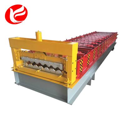 China Hotels Colored Sheet Steel Wall Panel Roll Forming Machine for sale