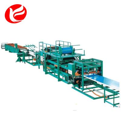 China Hotels Color Steel EPS Rock Wool Sandwich Panel Cold Roll Forming Machinery Line for sale