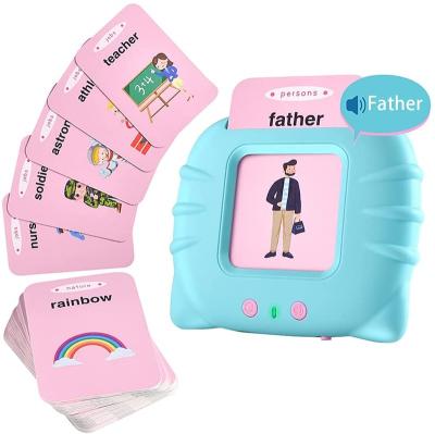 China Colorful ABS Plastic Words Baby Flashcards Christmas English Reading Gift for Kids Educational Flash Cards for sale