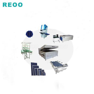 China REOO Industrial High Efficiency Lower Investment Semi Automatic 1 MW Solar Panel Production Line for sale