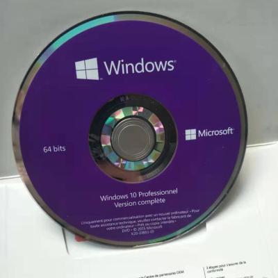 China Original Multi Language Microsoft Windows 10 Pro Software Oprating System DVD Key Stickers Windows 10 Pro for sale