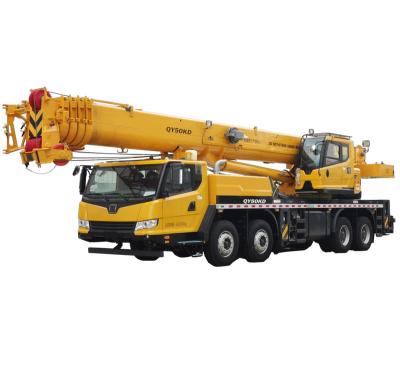 China TRUCK CRANE 50 TON Truck Chassis 50 Ton Truck Mounted Telescopic Boom Crane QY50KD for sale