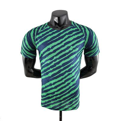 China Shirts & Main 2022 men's players green-blue wholesale high-quality short-sleeved edition special edition for sale