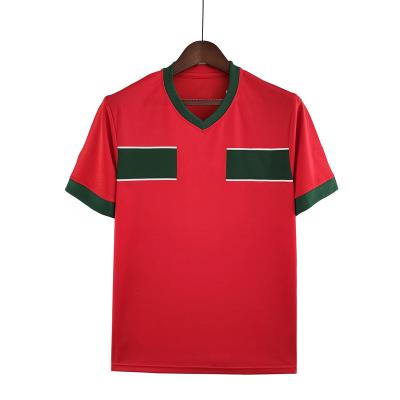 China Shirts & Main 2022 Home Shirt Soccer T-shirt Shirt Fans Upper Red V-Neck Breathable Quick Drying for sale