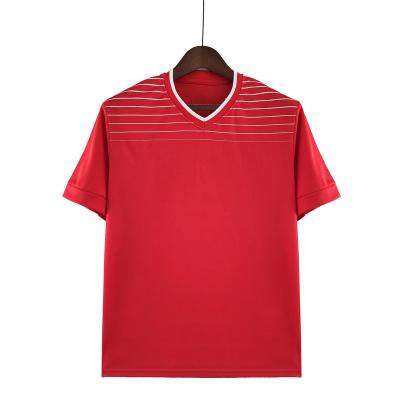 China Shirts & 2022 Principal Football T-shirt Fan Version Home Red Breathable Quick Drying Jersey for sale