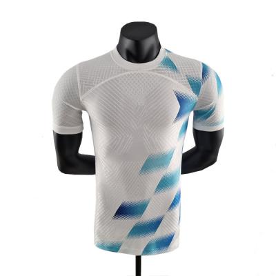 China Shirts & Main 2022 men's players short-sleeved version of the blue white high-grade breathable balloons for sale