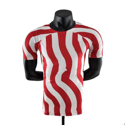 China Shirts & Main season 22-23 new men's short-sleeved quality tank top breathable home red and white for sale