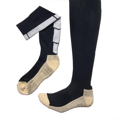 China High Quality Wholesale Tube Sock Mens Football Sports Socks Anti-Slip Wear Resistant Black for sale