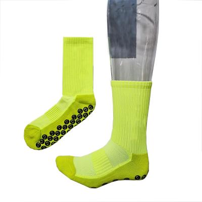 China Socks High Quality Wholesale Tube Socks Anti-Slip Breathable Mens Football Socks Breathable Fluorescent Green for sale