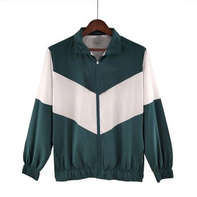 China Shirts & Main 2022 High Quality Men's Casual Football Jersey Long Sleeve Anorak Jacket White Green for sale