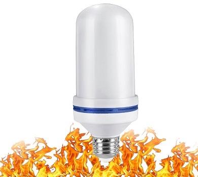 China Holiday Decoration Model Flame Bulb 85-265v Full Led Flame Effect Fire Bulbs Emulation Flickering Decor Led Lamp for sale