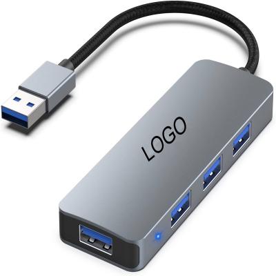 China SuperSpeed ​​/ Slim & Compact 4 in 1 Port Peripheral Accessories USB 3.0 Hub 4 USB A Hub with Indicator Lights for sale