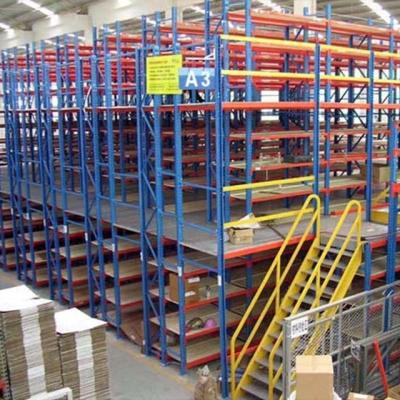 China Heavy Duty Combined Type Mezzanine Racking Corrosion Protection Multi-tiers Mezzanine Flooring System for sale