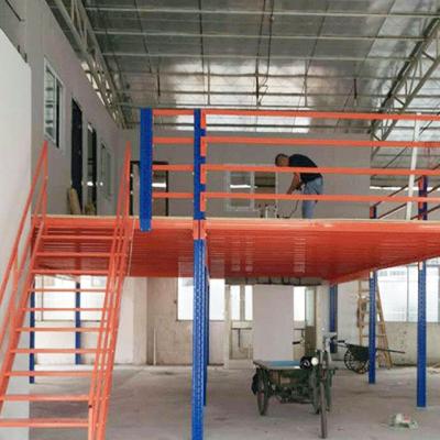 China Heavy Duty Corrosion Protection Mezzanine Racking Design Warehouse Storage Steel Q235B Mezzanine Floor Multi Level Racking for sale