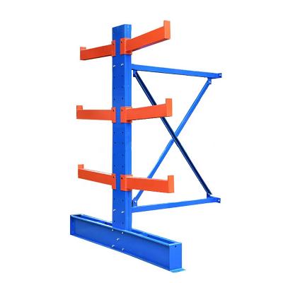 China Corrosion Protection Steel Pipe Warehouse Storage Rack Q235 Heavy Duty Cantilever Racking for sale